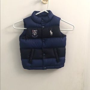 Ralph Lauren Polo 18 month blue puffer vest.